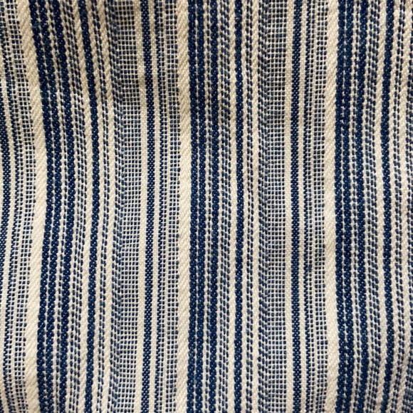 MWT Loft blue White Striped Draw String Shorts L - Picture 2 of 7